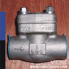 Cl800 / ANSI 800 # A105n 13% Cr. / API 6fa Butt Weld Lift Check Valve